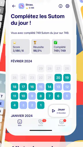 Sutom - Puzzle de mots du jour screenshot