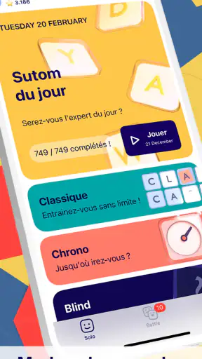 Sutom - Puzzle de mots du jour screenshot
