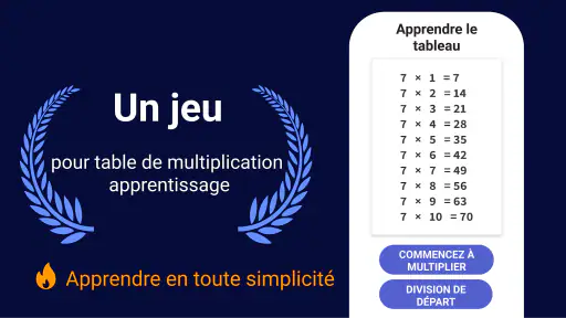 Table de multiplication screenshot