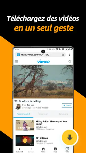 Téléchargeur de vidéo privées screenshot