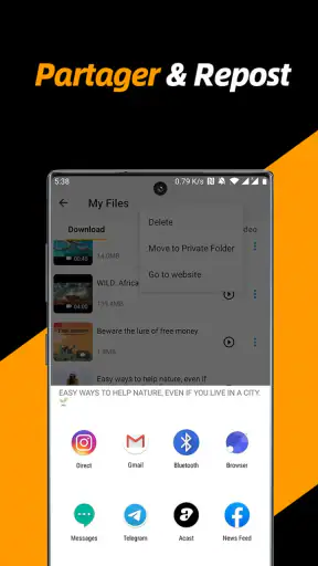 Téléchargeur de vidéo privées screenshot