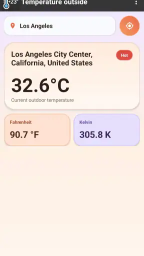 Température extérieure screenshot