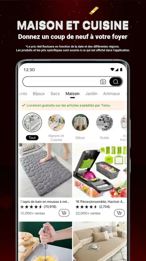 Temu : Achats et Mode en Ligne screenshot
