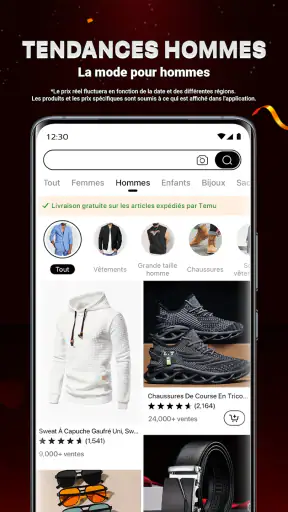 Temu : Achats et Mode en Ligne screenshot