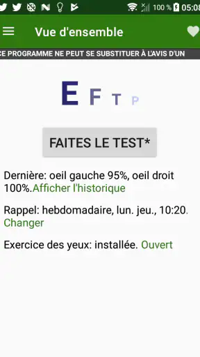 Test de vue screenshot