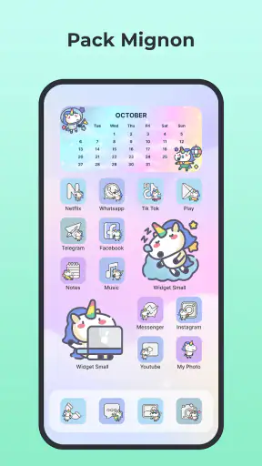 Themes: Icônes App, Widgets screenshot