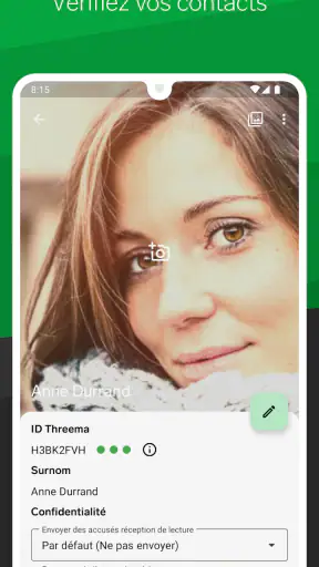 Threema. Messagerie sécurisée screenshot