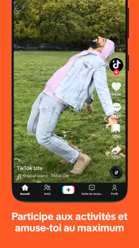 TikTok Lite:explore & soutiens screenshot