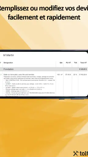 Tolteck : Devis et factures screenshot
