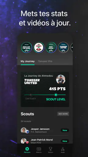 Tonsser - Appli Foot Jeunes screenshot