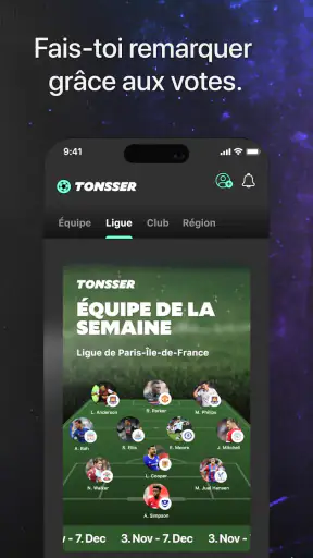 Tonsser - Appli Foot Jeunes screenshot