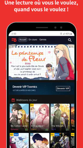 Toomics - Webcomics de qualité screenshot