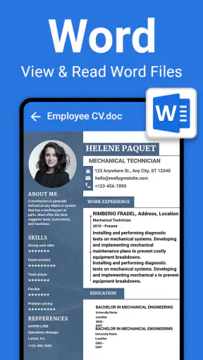 Tous les lecteurs de document screenshot