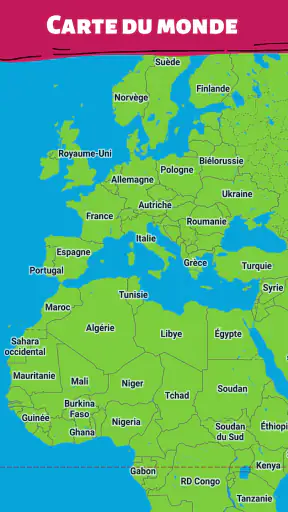 Tous les pays - Carte du monde screenshot