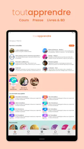 Toutapprendre screenshot