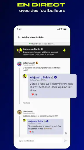 TR - Chat avec Footballeurs screenshot