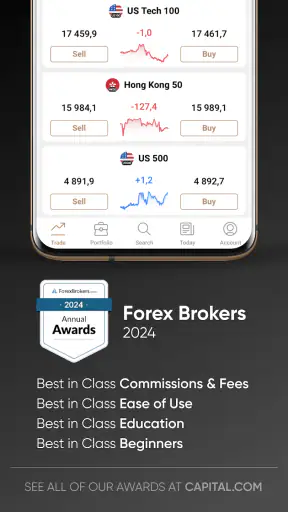 Trading, Investir Capital.com screenshot