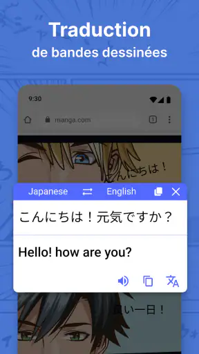 Traduction d'écran screenshot
