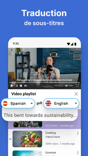 Traduction d'écran screenshot