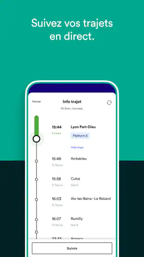Trainline: voyage train et bus screenshot