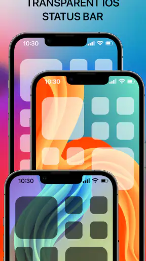 Transparent iOS X - Status Bar screenshot