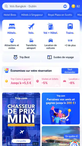 Trip.com: Vols, Hôtels, Train screenshot