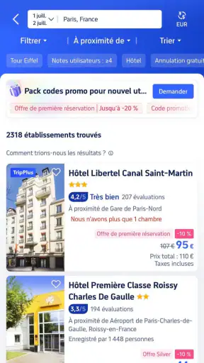 Trip.com: Vols, Hôtels, Train screenshot