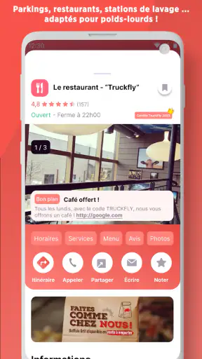 Truckfly : Resto routiers et + screenshot