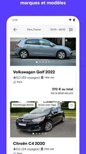 Turo - Location de voiture screenshot