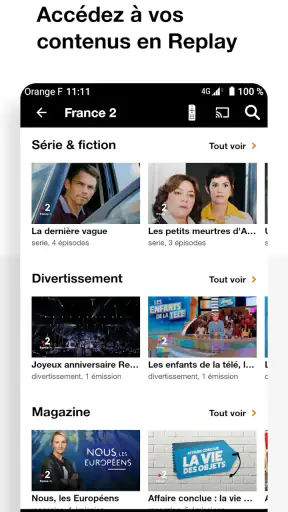 TV d'Orange • film, streaming screenshot