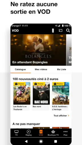 TV d'Orange • film, streaming screenshot