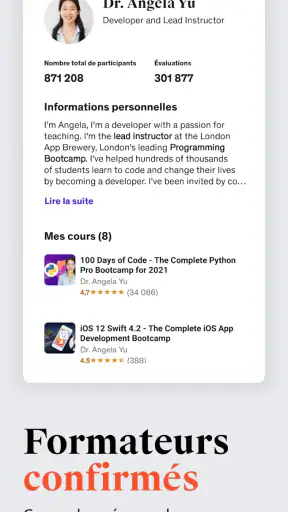 Udemy - Cours en ligne screenshot