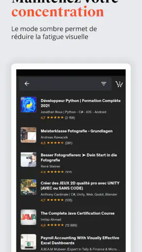 Udemy - Cours en ligne screenshot