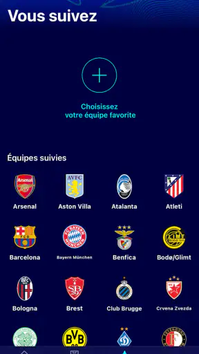 UEFA Champions League officiel screenshot
