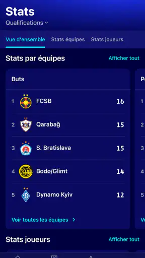 UEFA Champions League officiel screenshot