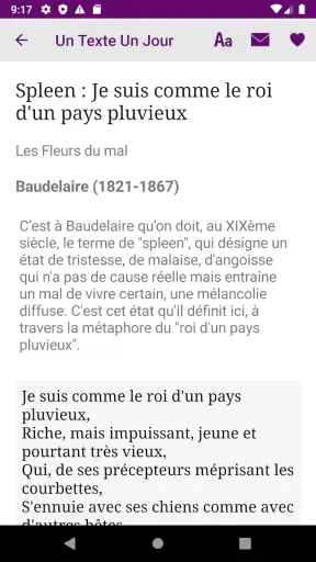 Un Texte Un Jour screenshot