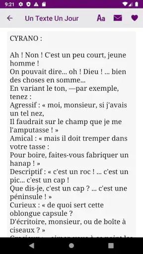 Un Texte Un Jour screenshot