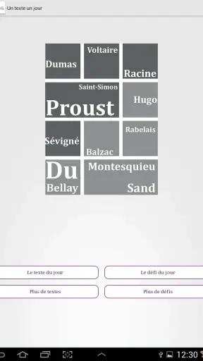 Un Texte Un Jour screenshot