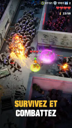Vagues de zombies screenshot