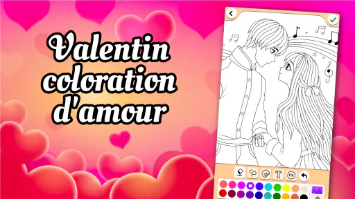 Valentin coloration d'amour screenshot