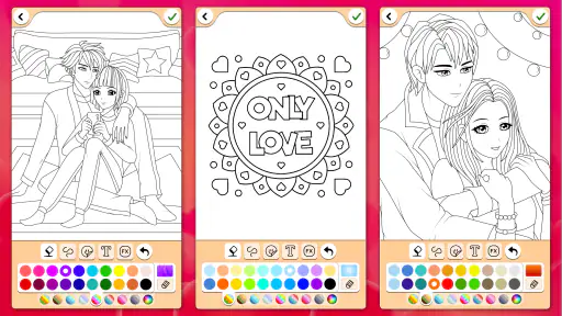 Valentin coloration d'amour screenshot