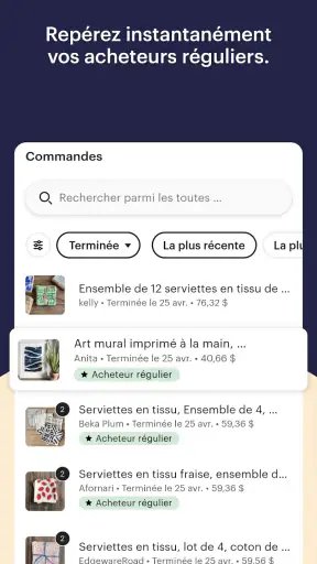 Vendre sur Etsy : Ma boutique screenshot