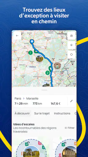 ViaMichelin gps, carte, trafic screenshot