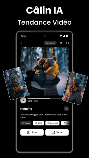 Vidéo IA - Créateur d’étreinte screenshot