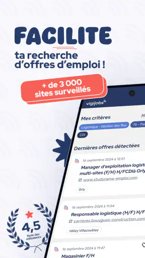 Vigijobs : Recherche d'emploi screenshot