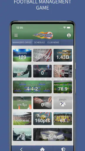 Virtuafoot Football Manager screenshot