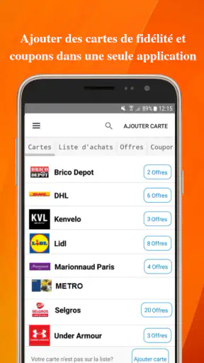VirtualCards-Carte de Fidélité screenshot