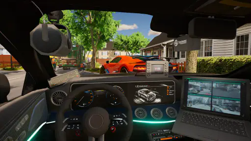 Voiture de police & simulation screenshot