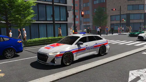 Voiture de police & simulation screenshot