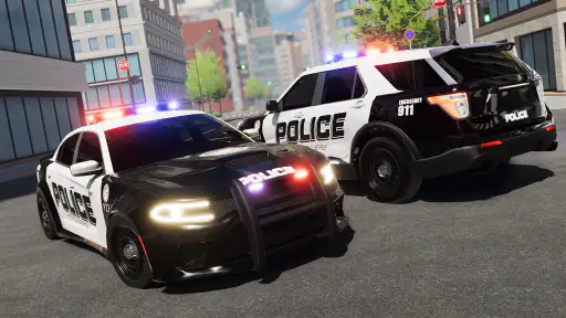 Voiture de police & simulation screenshot